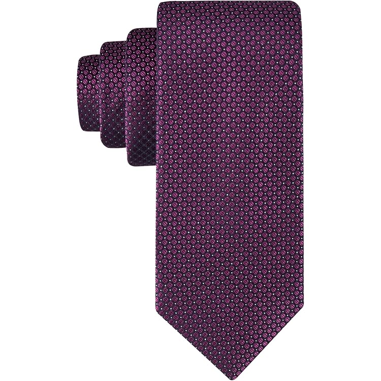 Salvatore Ferragamo Men's Silk Tie – Berry Night Lamp Pattern